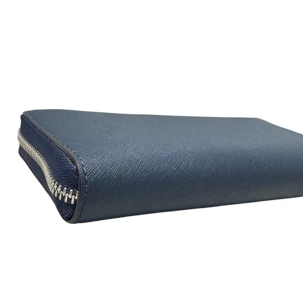 Michael Kors‎ Jet Set Travel Wallet Womens OS Navy Blue  Floral Wristlet